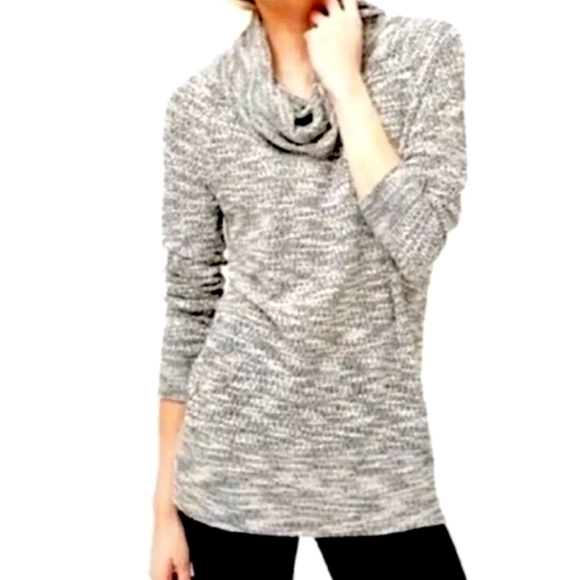 Lou & Grey Sweaters - Lou & Grey Marled Grey Cowl Neck Sweater